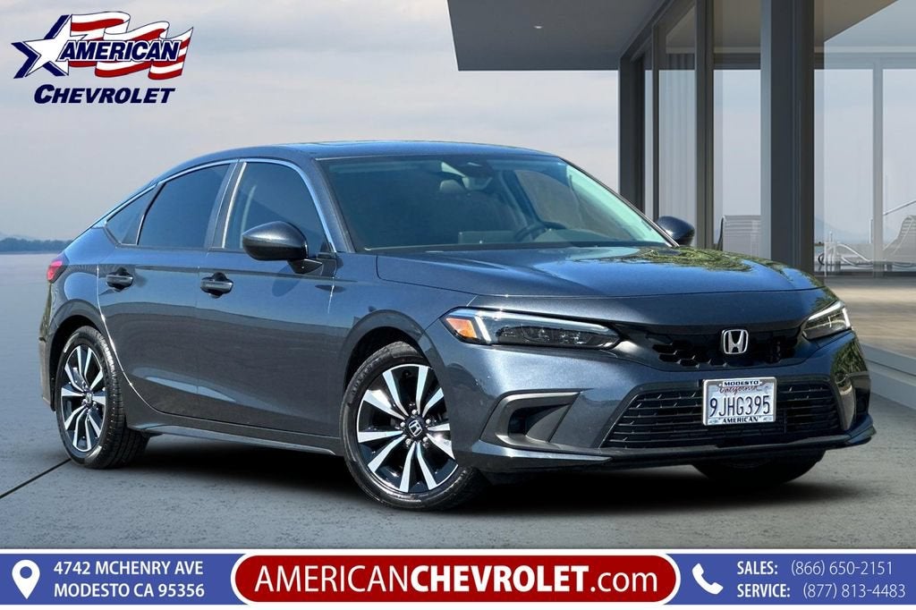 2024 Honda Civic Hatchback EX-L in Other — front three-quarter view