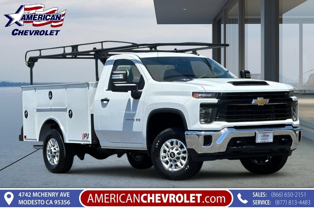 2026 Chevrolet Silverado 2500 HD WT in Summit White — front three-quarter view
