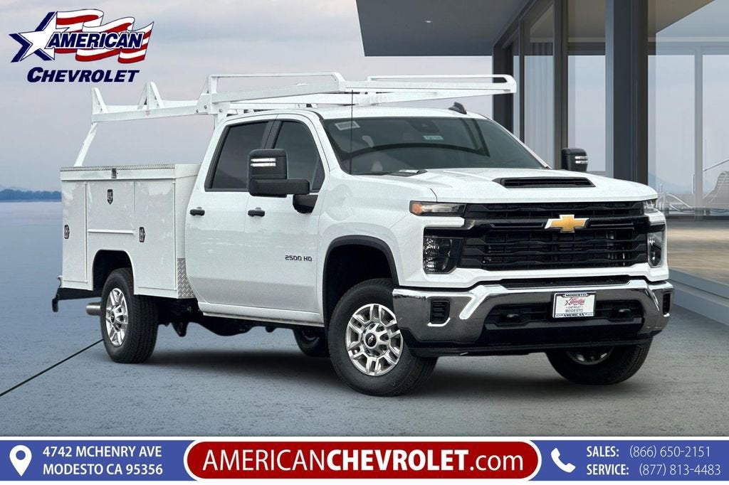 2026 Chevrolet Silverado 2500 HD WT in Summit White — front three-quarter view