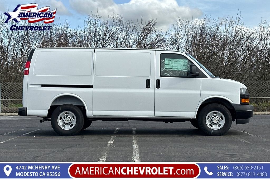 2025 Chevrolet Express Cargo — rear three-quarter view