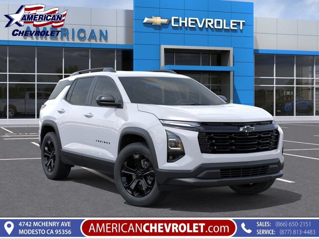 2027 Chevrolet Equinox FWD LT in Summit White — front three-quarter view