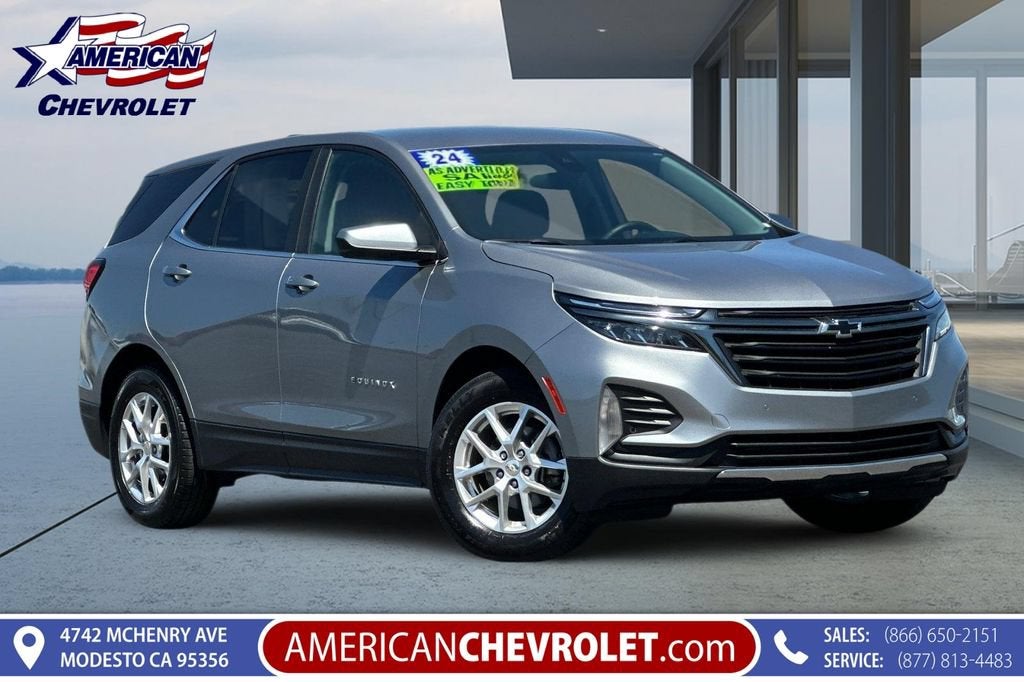 2024 Chevrolet Equinox LT in Sterling Gray Metallic — front three-quarter view