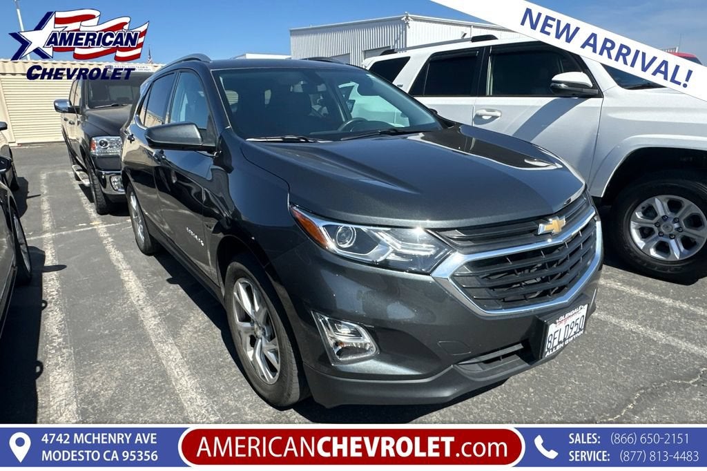 2018 Chevrolet Equinox LT in Nightfall Gray Metallic — front three-quarter view