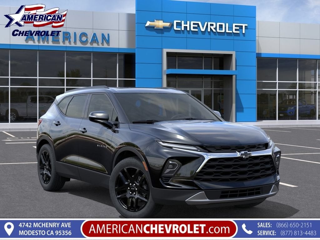 2026 Chevrolet Blazer 3LT in Black — front three-quarter view