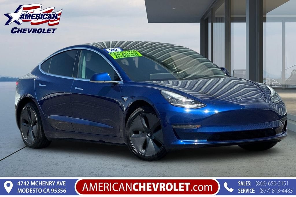 2020 Tesla Model 3 Standard Range Plus in Other — front three-quarter view
