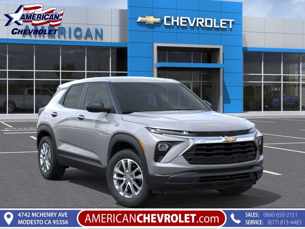 2026 Chevrolet Trailblazer LS in Sterling Gray Metallic — front three-quarter view