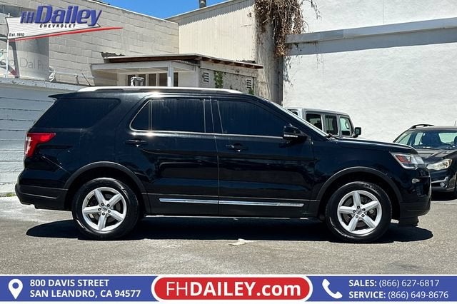 2018 Ford Explorer — rear three-quarter view