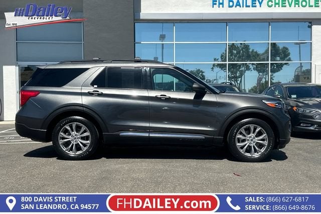 2020 Ford Explorer — rear three-quarter view