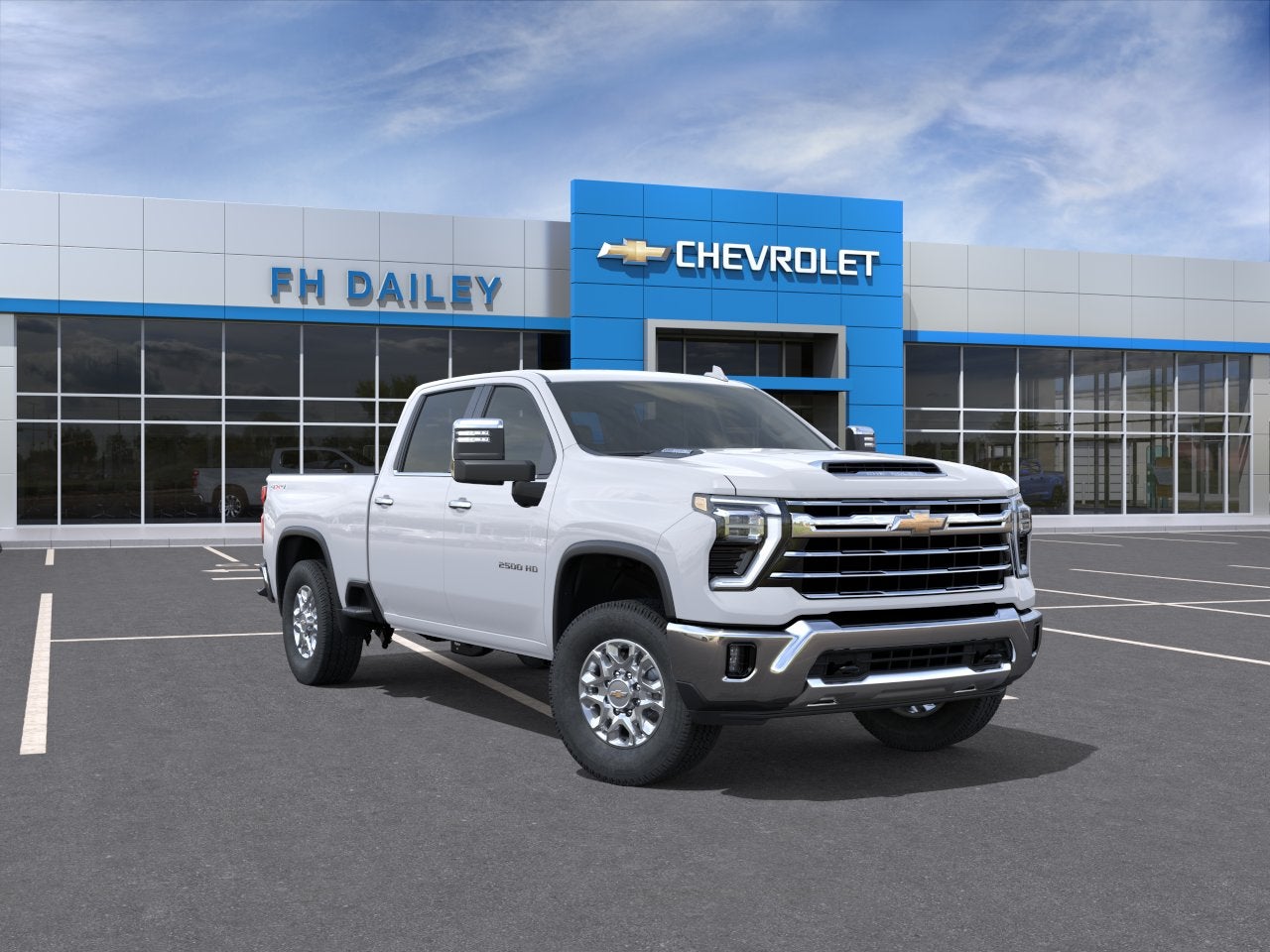2026 Chevrolet Silverado 2500 HD LTZ in Summit White — front three-quarter view