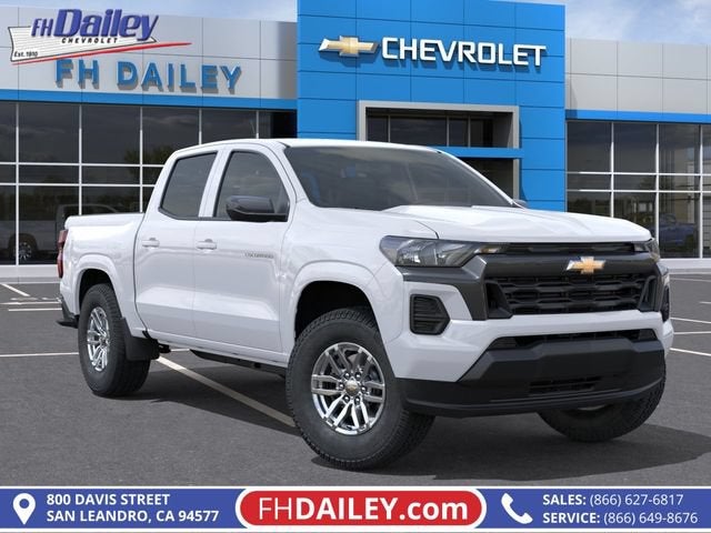2026 Chevrolet Colorado LT in Summit White — front three-quarter view