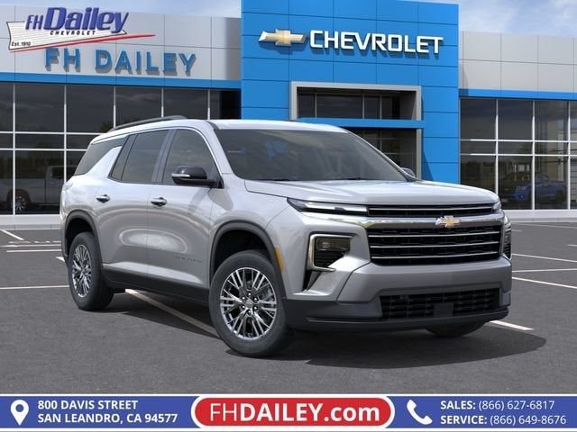 2026 Chevrolet Traverse LT in Sterling Gray Metallic — front three-quarter view