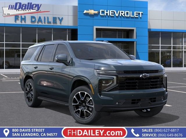 2026 Chevrolet Tahoe RST in Cypress Gray — front three-quarter view