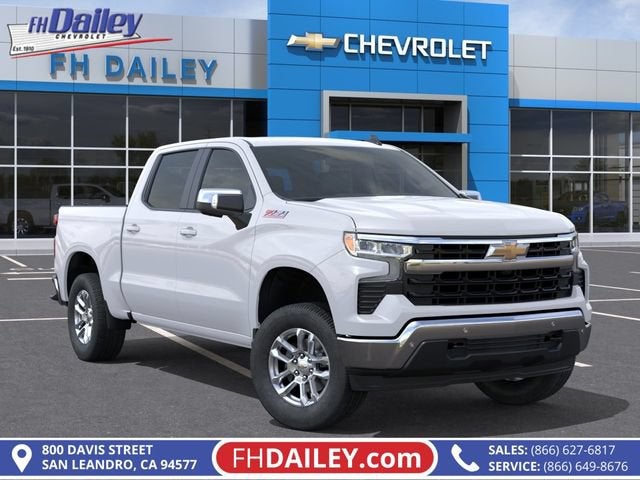2026 Chevrolet Silverado 1500 LT in Summit White — front three-quarter view
