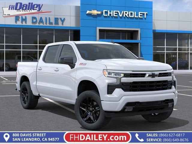 2026 Chevrolet Silverado 1500 RST in Summit White — front three-quarter view