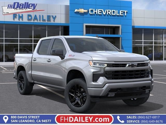 2026 Chevrolet Silverado 1500 RST in Sterling Gray Metallic — front three-quarter view