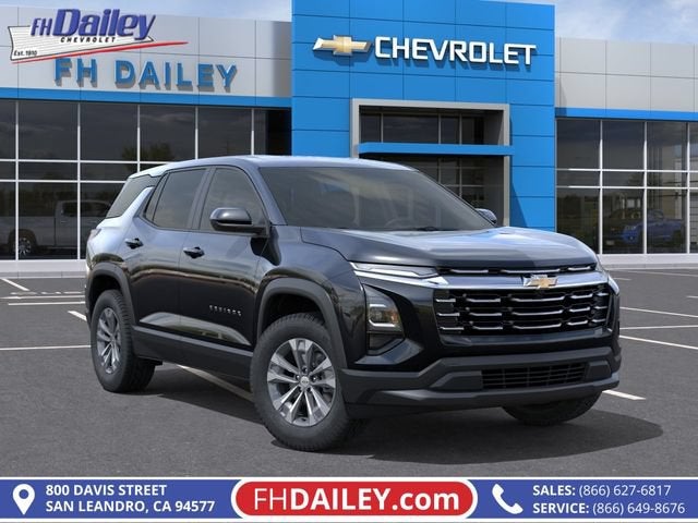 2026 Chevrolet Equinox LT in Mosaic Black Metallic — front three-quarter view
