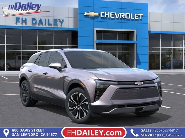 2025 Chevrolet Blazer EV LT in Galaxy Gray Metallic — front three-quarter view