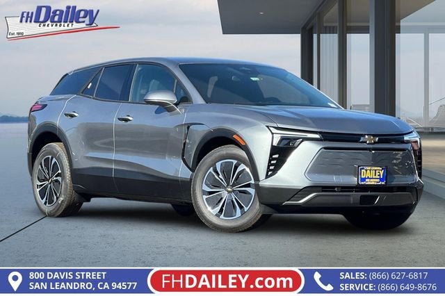 2025 Chevrolet Blazer EV LT in Sterling Gray Metallic — front three-quarter view