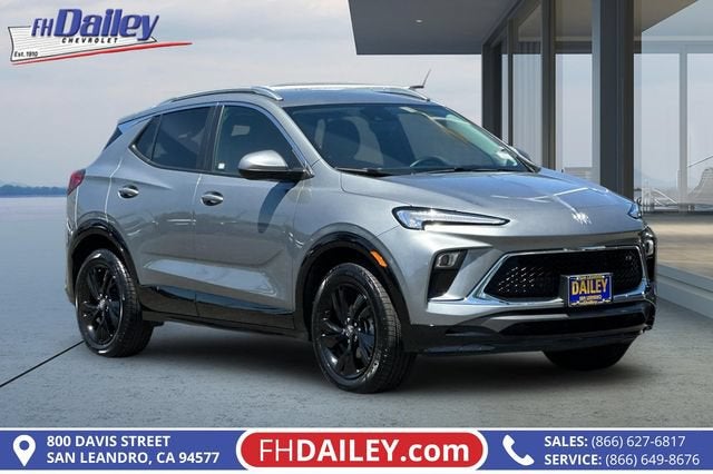 2024 Buick Encore GX Sport Touring in Moonstone Gray Metallic — front three-quarter view