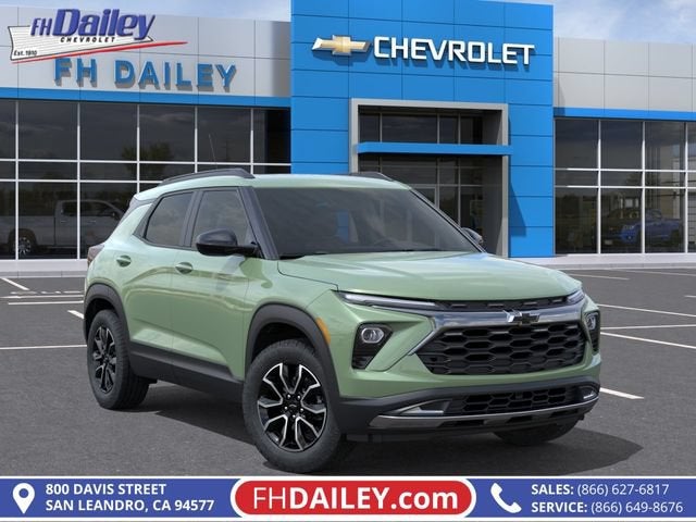 2026 Chevrolet Trailblazer ACTIV in Cacti Green — front three-quarter view